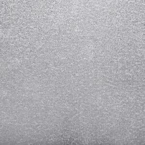 Light grey galvanised steel, matt lightly spotted surface